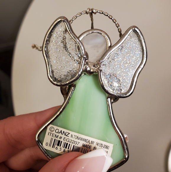 GANZ "Angel of Celebration " stained glass ornamen - Picture 4 of 4